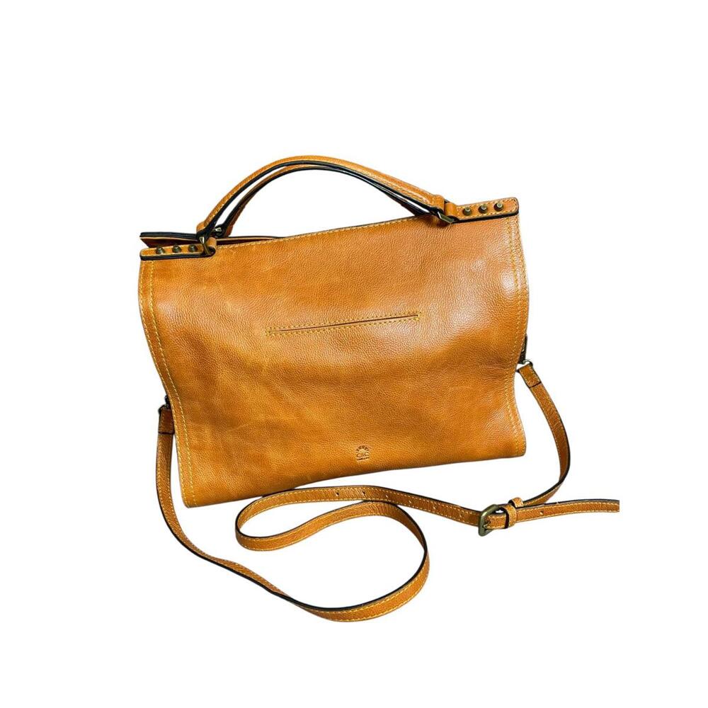 C & C California Lexi tan Leather Bag Satchel Crossbody Tote Bag